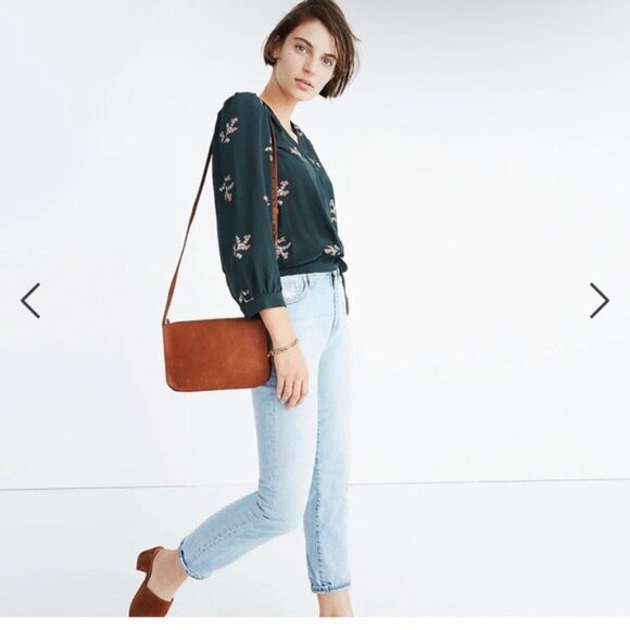 MADEWELL Silk Wrap Top in Wild Botanic Sz S - Picture 2 of 7